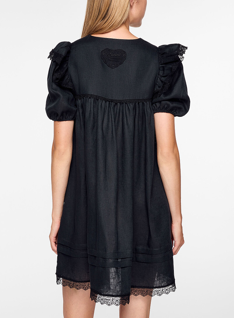 Ruffled linen babydoll dress product image 3