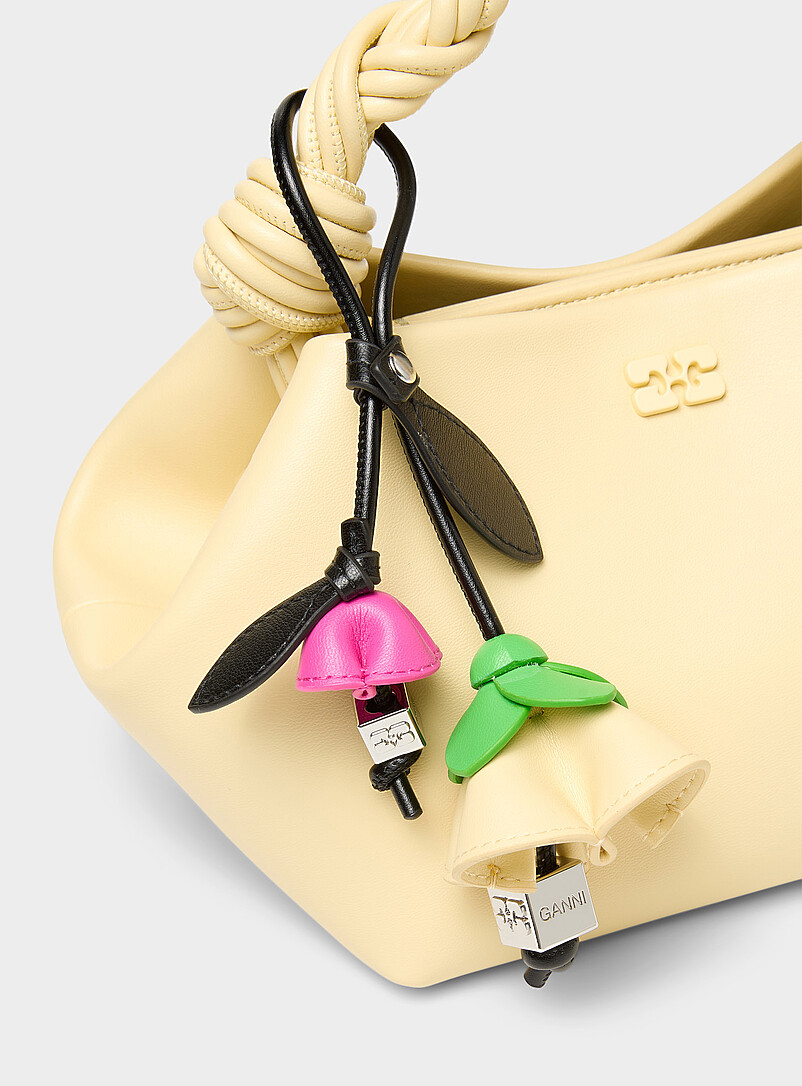Black-stemmed spring flowers bag charm product image (primary)