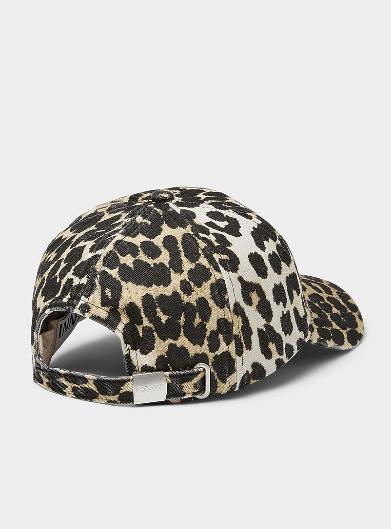 Embroidered logo leopard cap product image 2