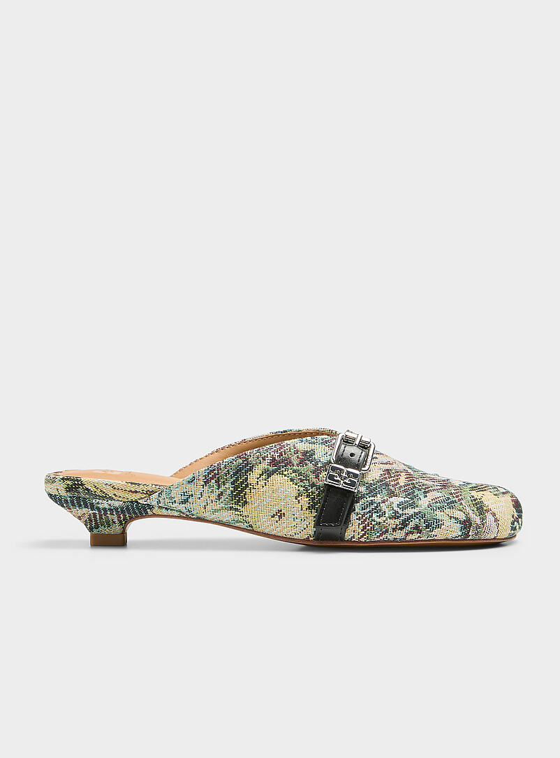 Sue fine strap tapestry mules product image 3