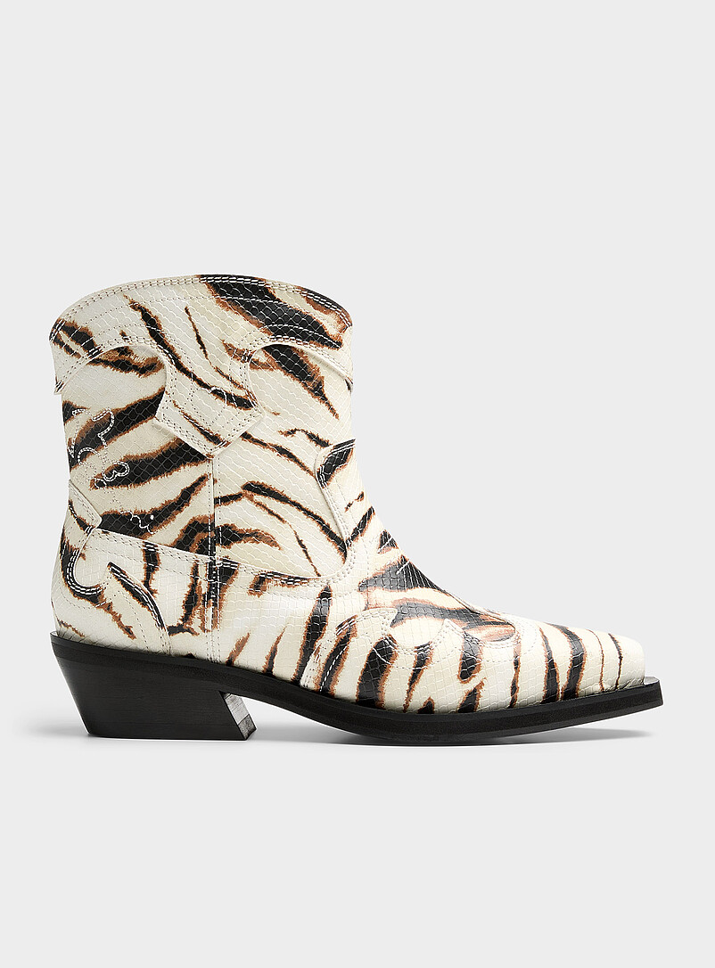 Zebra cowboy boots Women product image (primary)