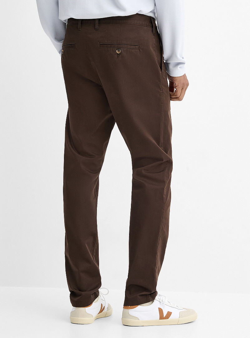 Le 31: Le chino extensible <b>Coupe Stockholm - &Eacute;troite</b> Noir pour homme