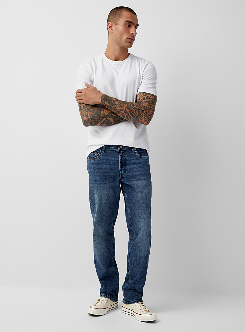 Le 31: Le jean bleu coton biologique Coupe London - Droite étroite Bleu pour homme