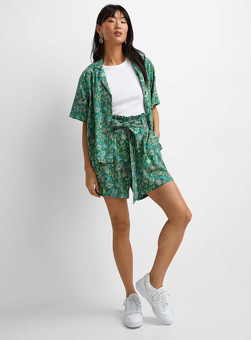 Short Femme Lin Coton Grande Taille - Shorts Fluides Amples Été Sport Et Plage