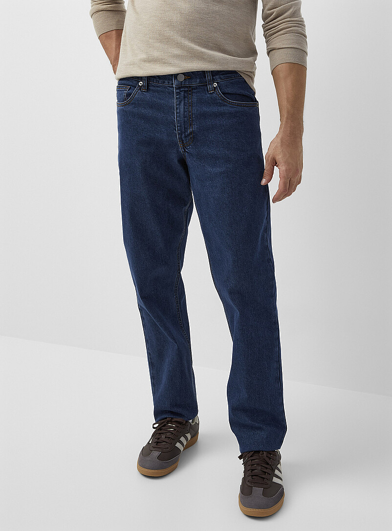Le 31 Indigo/Dark Blue Dark blue jean <b>London fit - Slim straight</b> for men