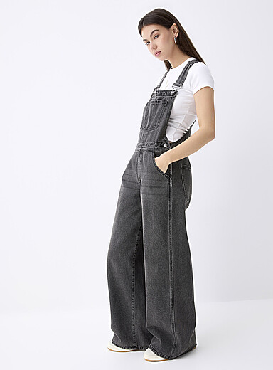 Salopette Femme En Denim OUNY JEANS - Taille M, L Ou XL - Neuve Sans étiquettes, Coton Foncé
