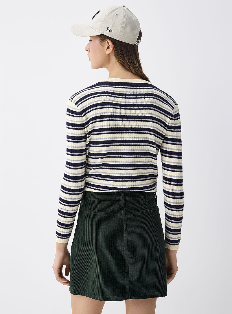 Twik Mossy Green Corduroy skirt for women