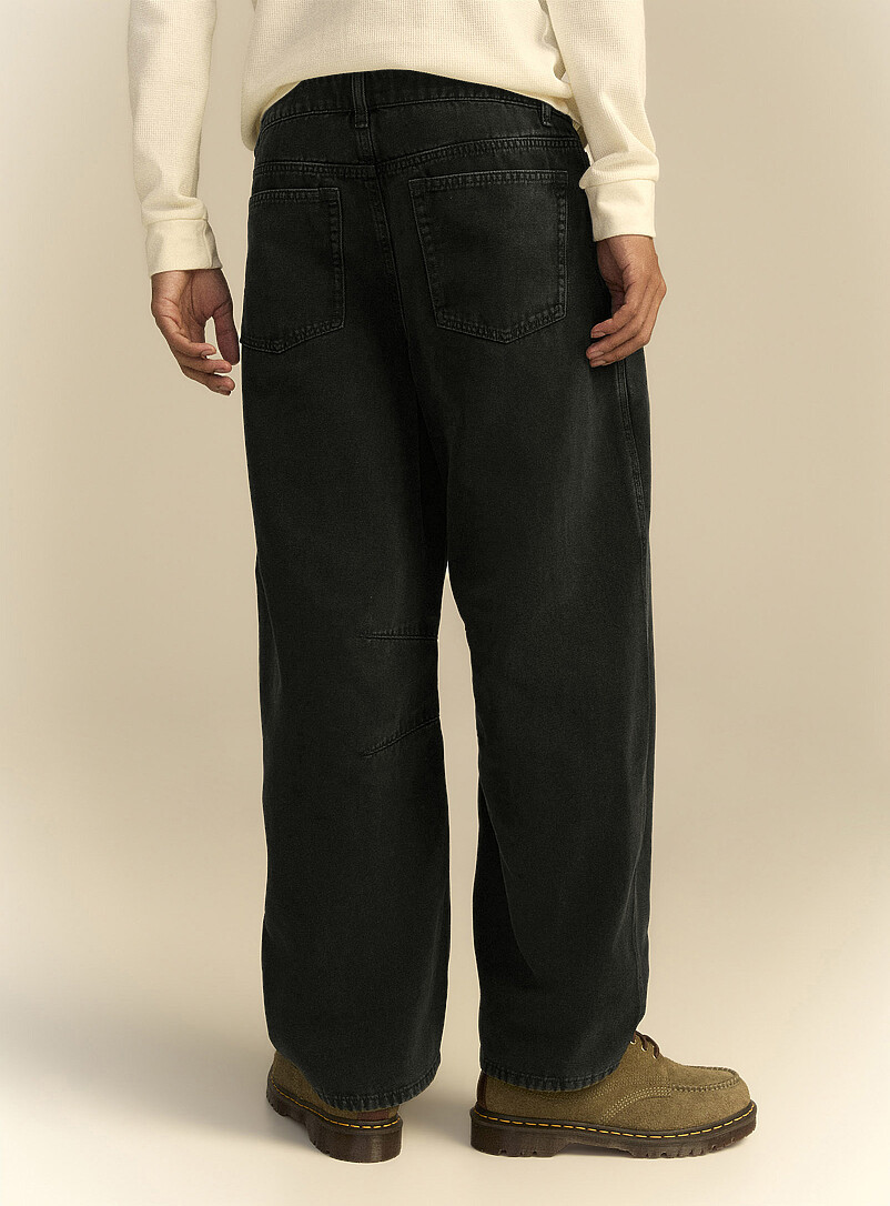 Djab Oxford Washed heavy 5-pocket pant <b>Barrel fit</b> for men