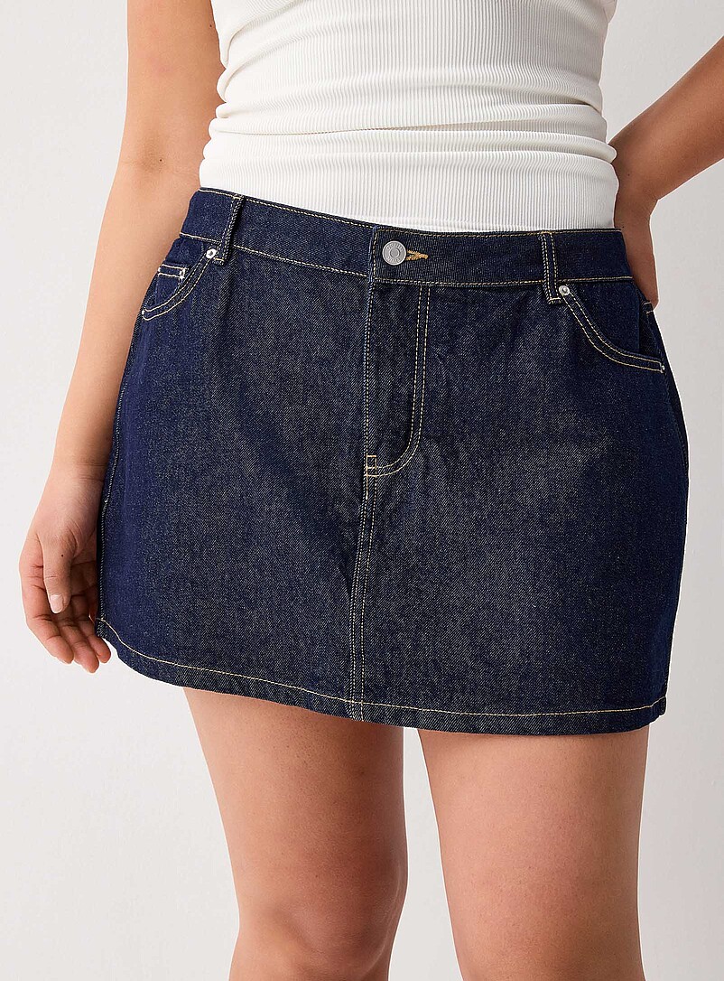 Twik Dark wash Blue denim skirt for women
