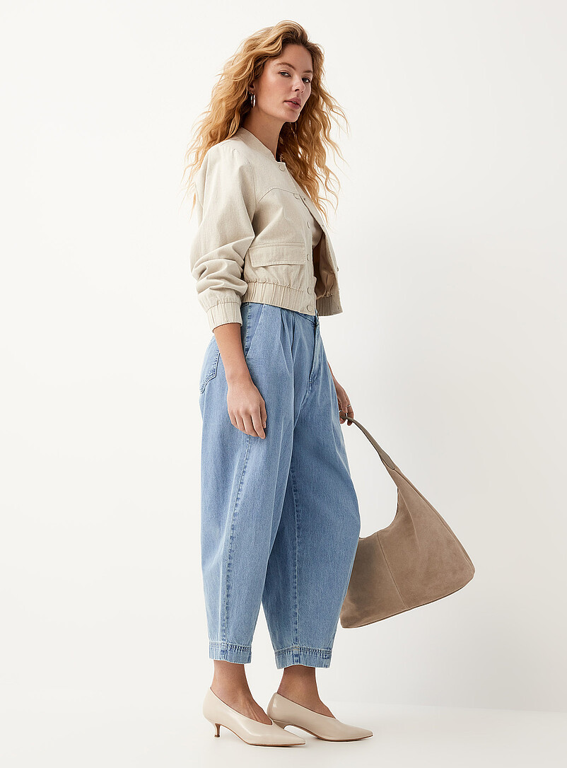 Jules Barrel Jean - Dark Denim