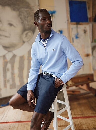 Le bermuda chino faux uni <b>Longueur d'entrejambe : 23 cm (9 po)</b>