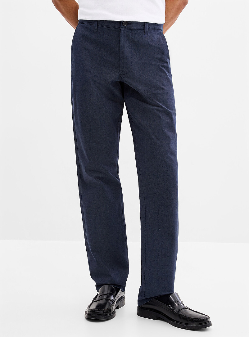 Le 31: Le chino faux uni <b>Coupe London - Droite &eacute;troite</b> Gris clair pour homme
