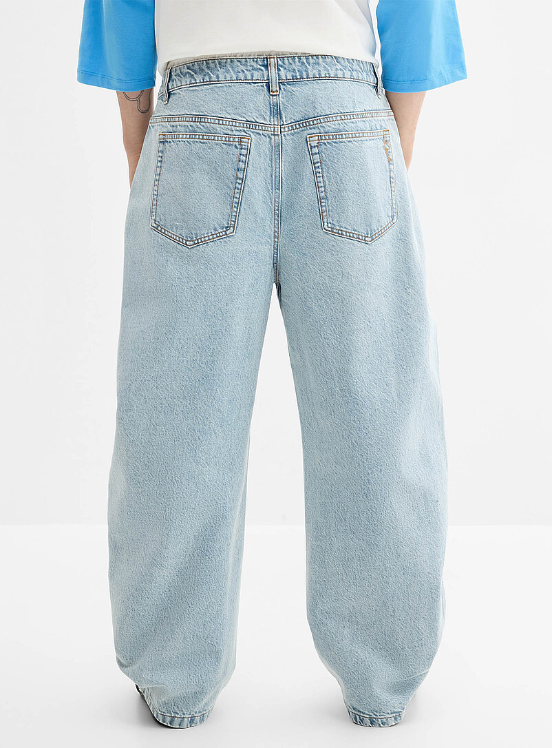 Blue acid-wash loose jean Malasaña fit - Barrel | Djab | | Simons