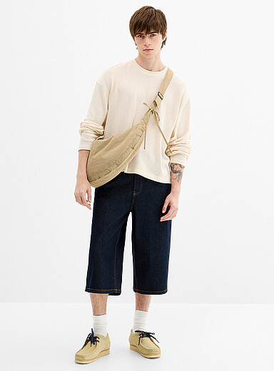 Le <i>jort</i> 18" indigo <b>Coupe baggy</b>