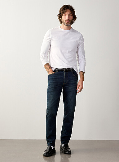 Le 31 Dark Blue Dark blue stretch jean <b>Stockholm fit - Slim</b> for men