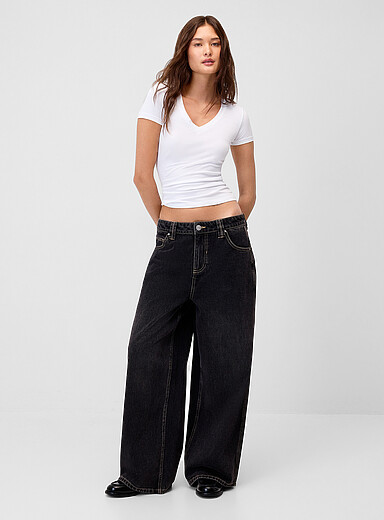 Ultra-wide-leg boyfriend jean <b>Rave fit</b>