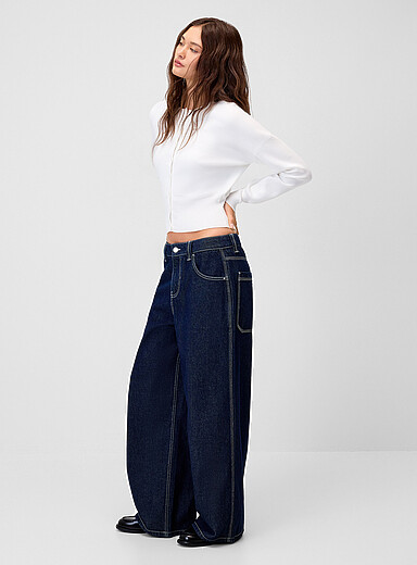Ultra-wide-leg boyfriend jean <b>Rave fit</b>