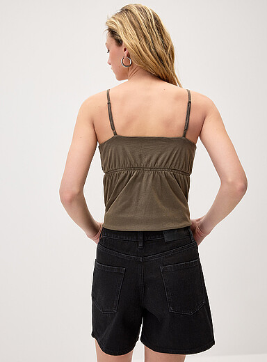 High-rise denim mom short product image 4