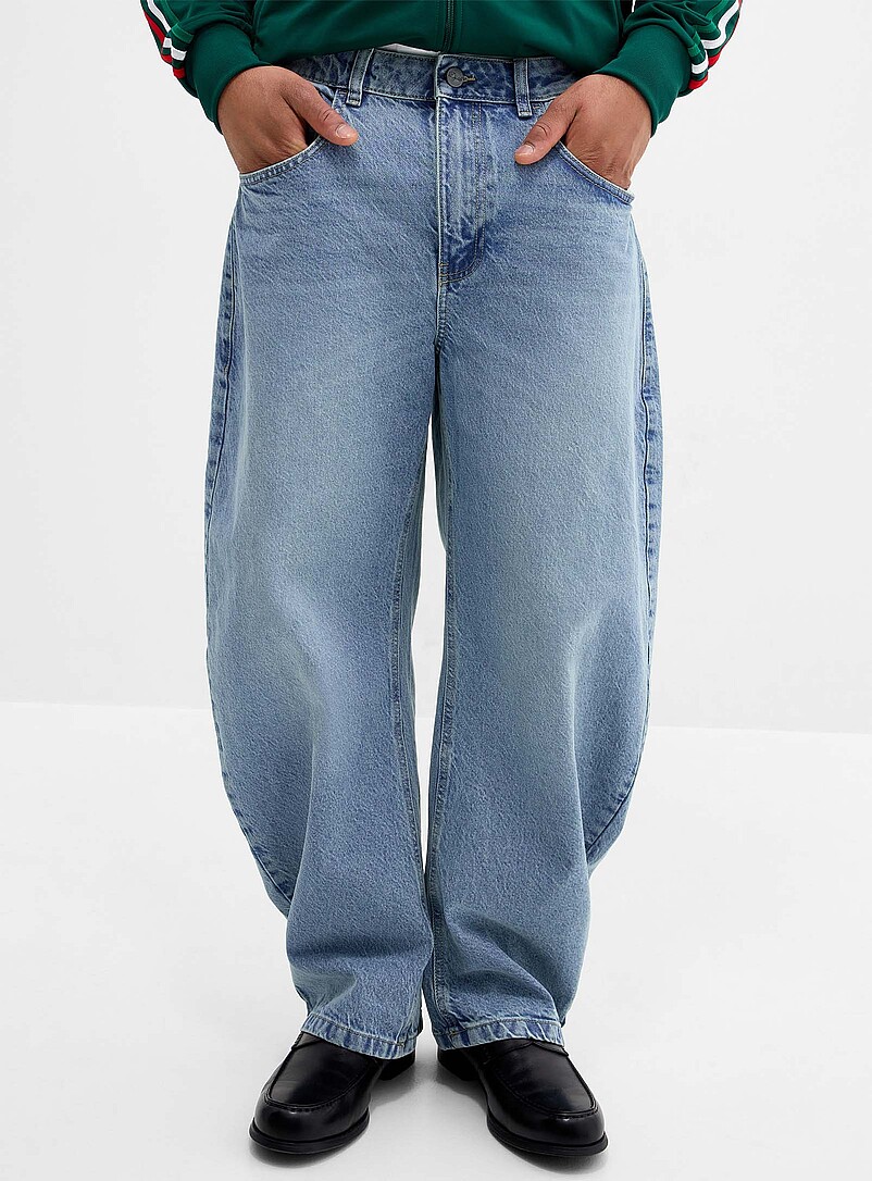 Loose light-blue wash jean Malasaña fit - Barrel product image 2