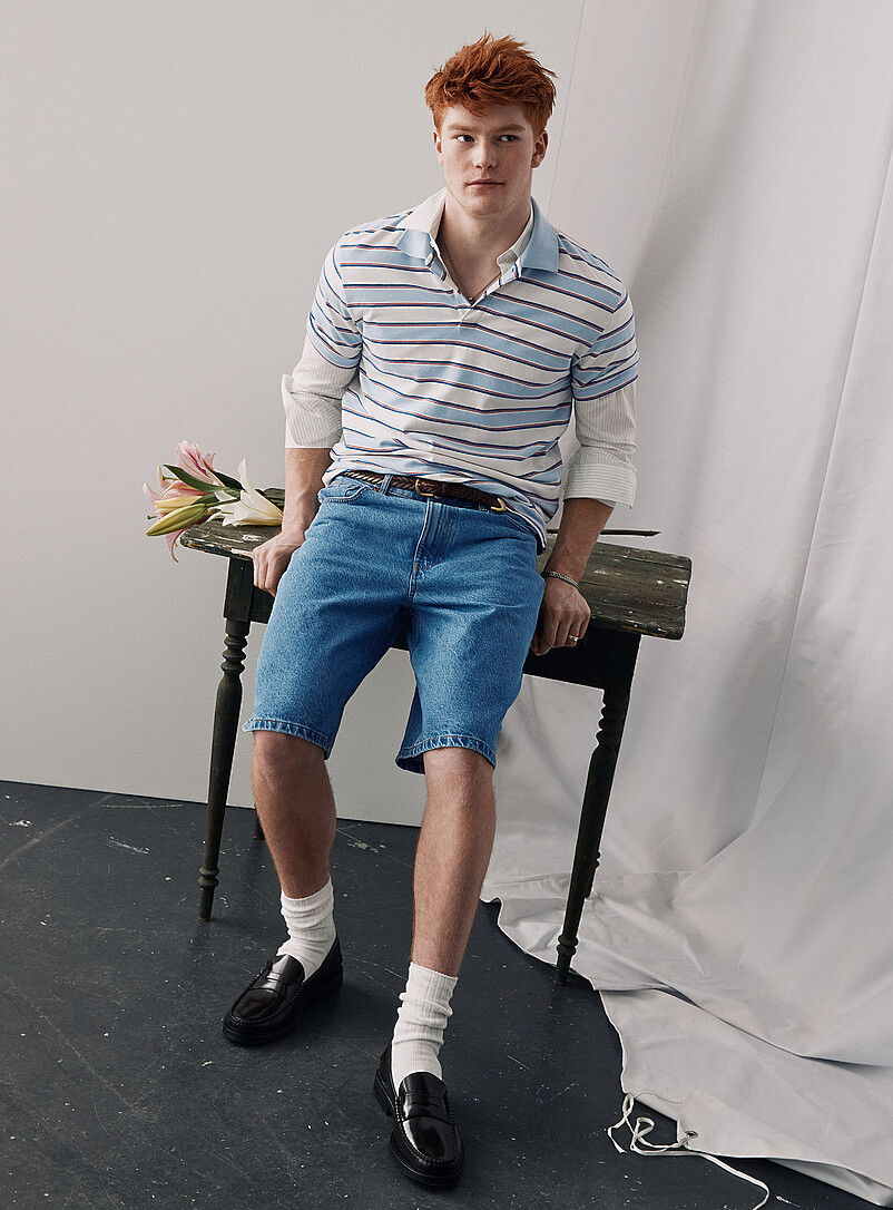 Medium-Blue Jort Inseam: 11" (28 Cm)