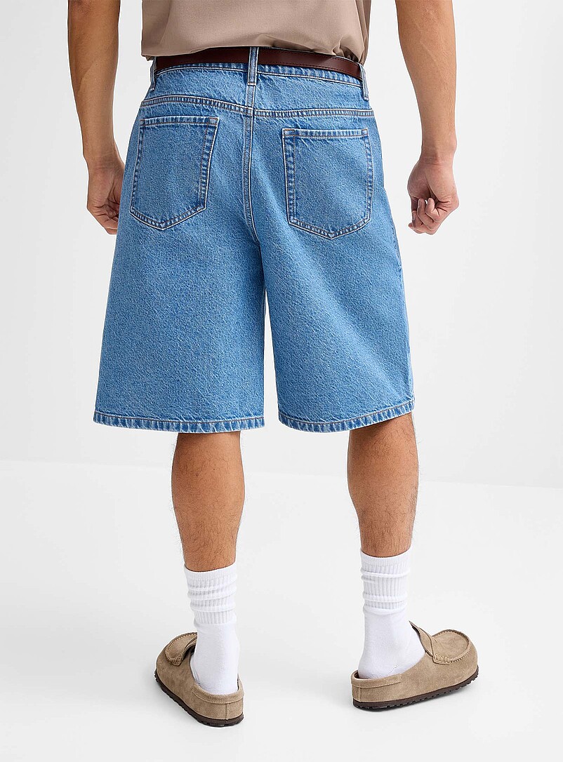 Medium-blue jort Inseam: 11" (28 cm) product image 3