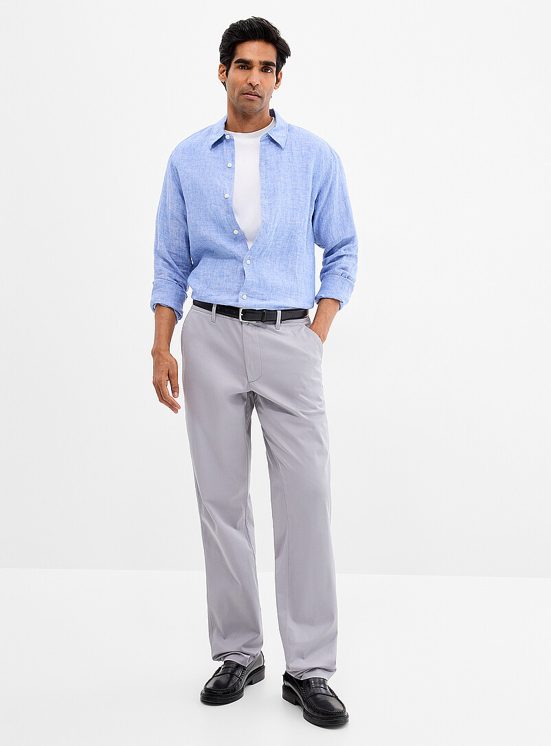 Semi-plain chinos London fit - Slim straight product image (primary)
