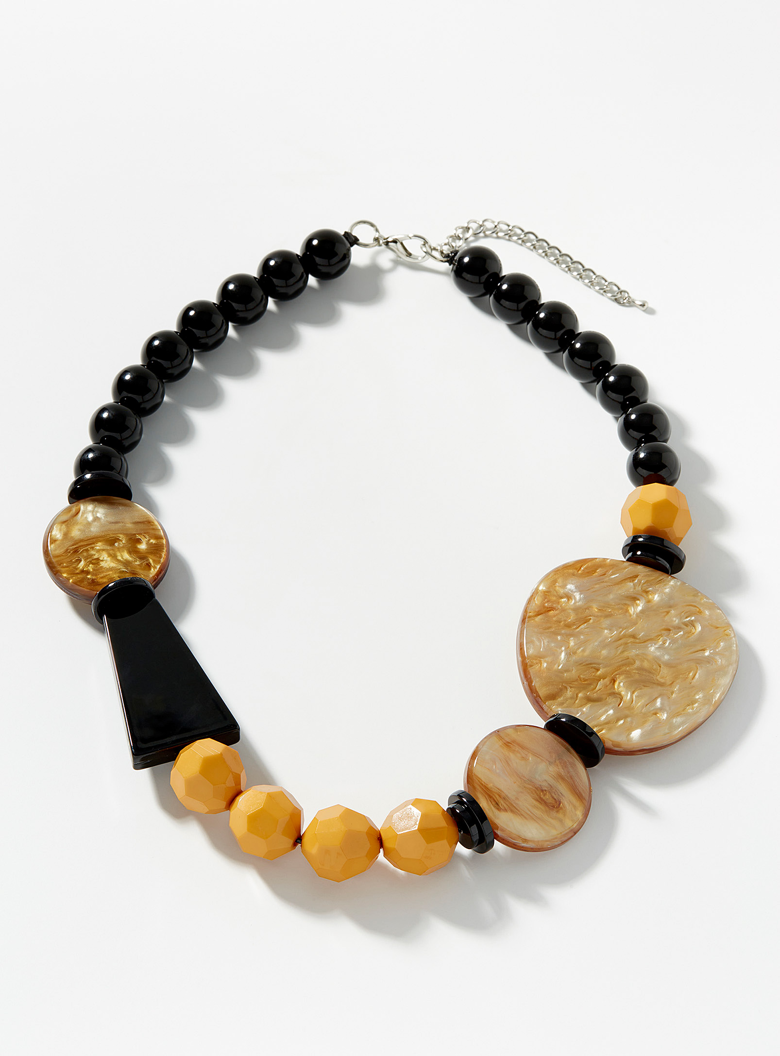 Simons - Women's Chunky acetate bead necklace