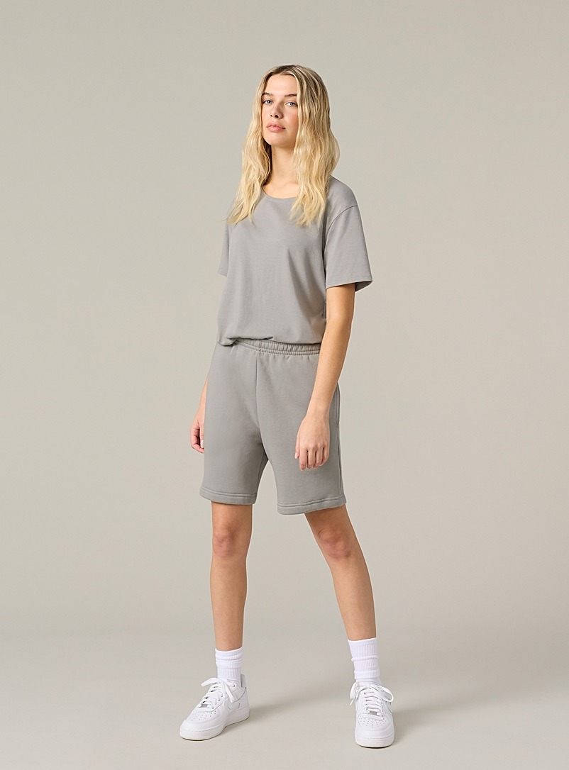 Slowing Light Grey Organic cotton and bamboo lounge short Unisex for error