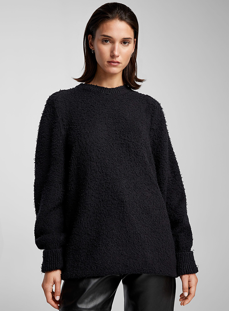 Maison Margiela Black Pilling effect loose sweater for women