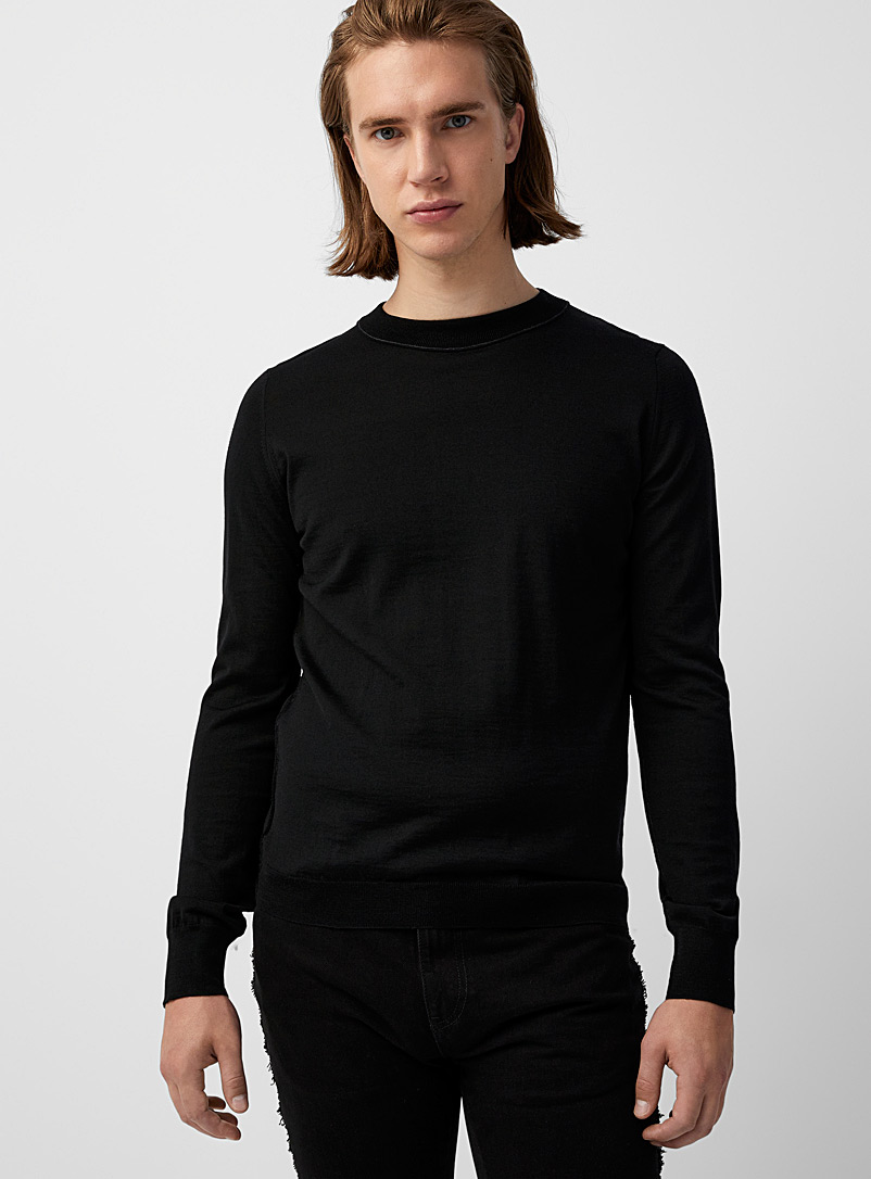 Maison Margiela Black Work-in-Progress sweater for men