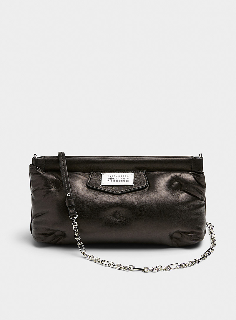 Maison Margiela Black Glam Slam Tufted crossbody bag for women