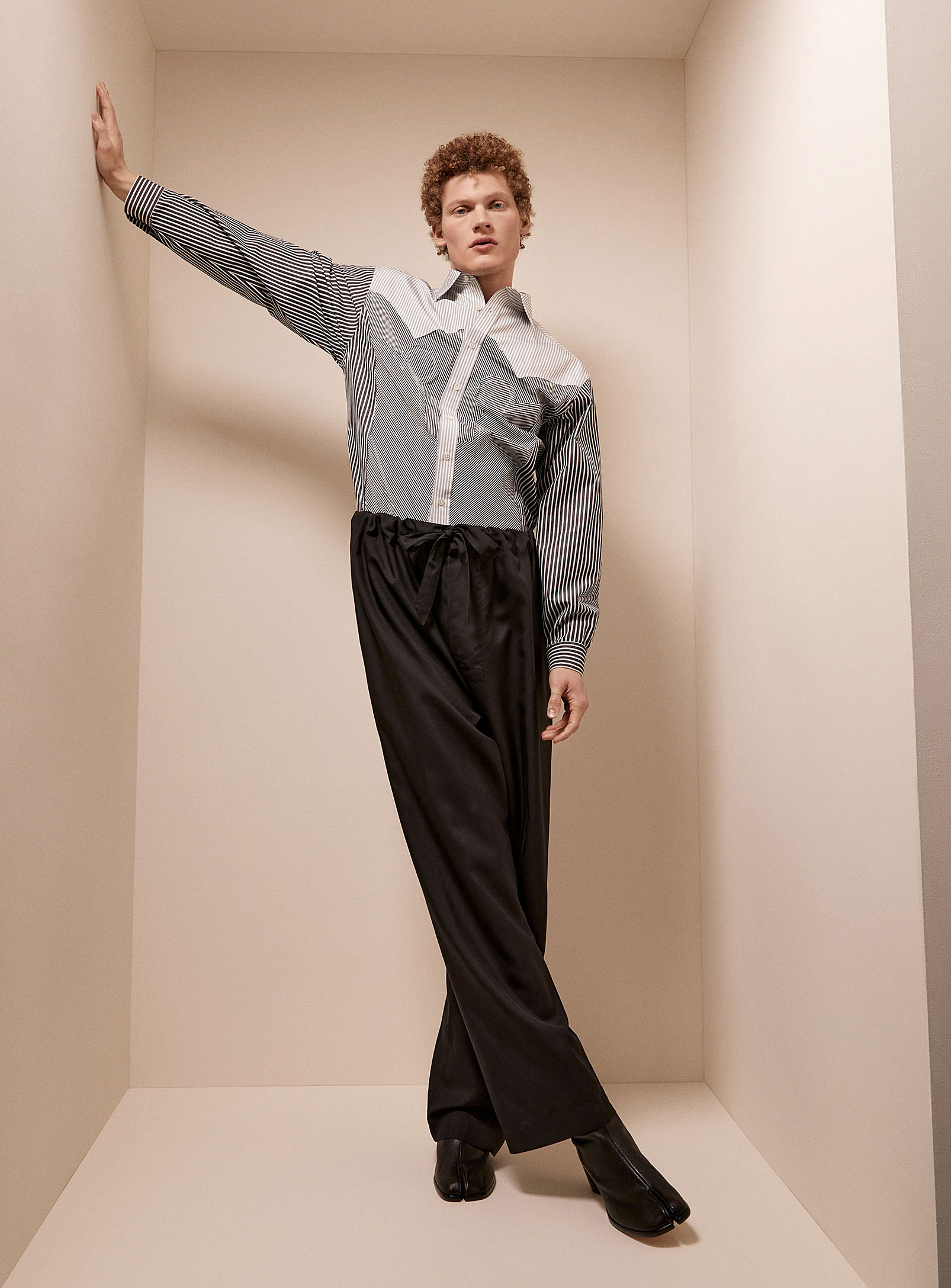 Maison Margiela - Men's Adjustable waist silk pant