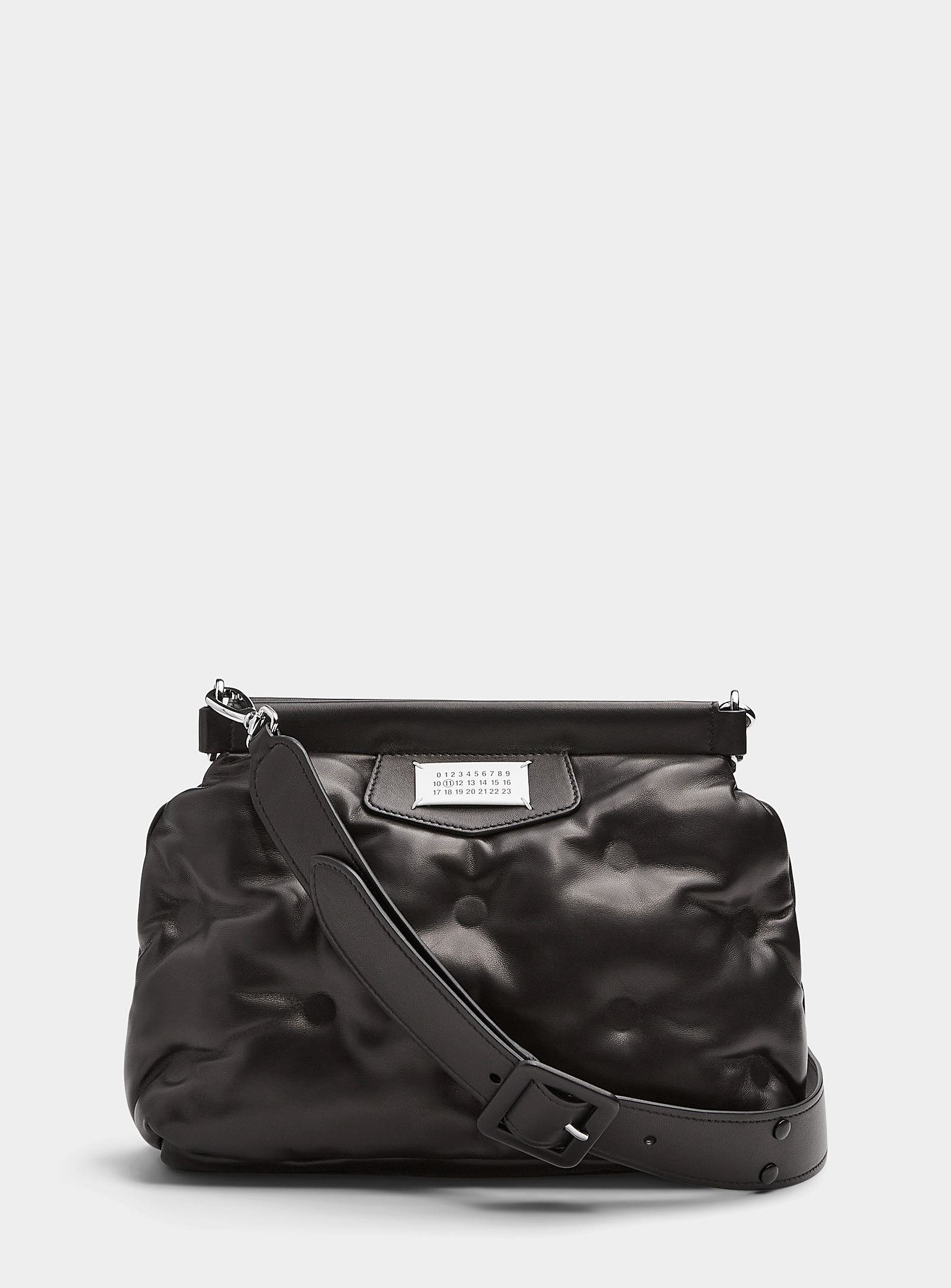 Maison Margiela Glam Slam Tufted Medium Bag In Black
