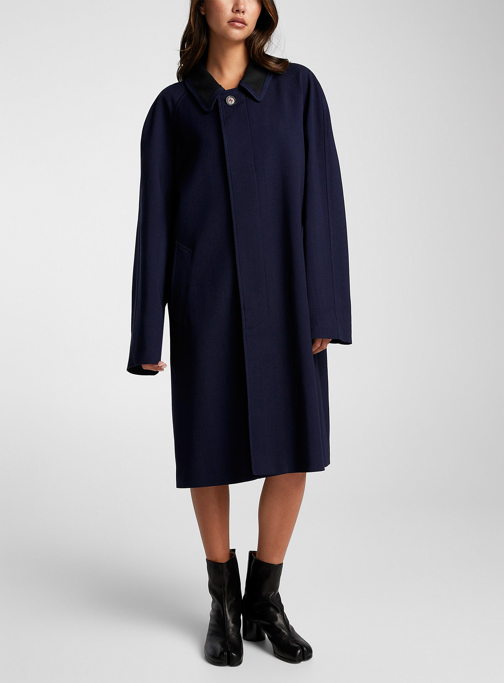 Blazer Femme Maison Margiela 100% Laine – Taille S (IT 40), Couleur Grise, Coupé Court, Neuf Sans étiquettes