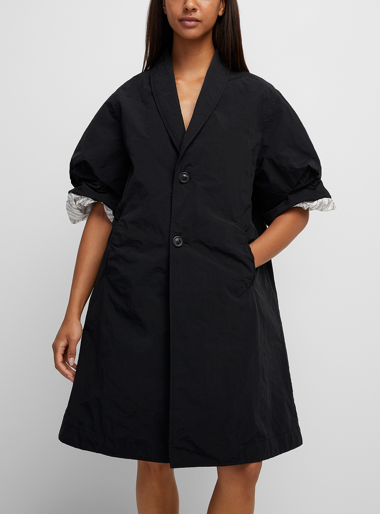 Maison Margiela - Women's Gathered sleeves trench coat