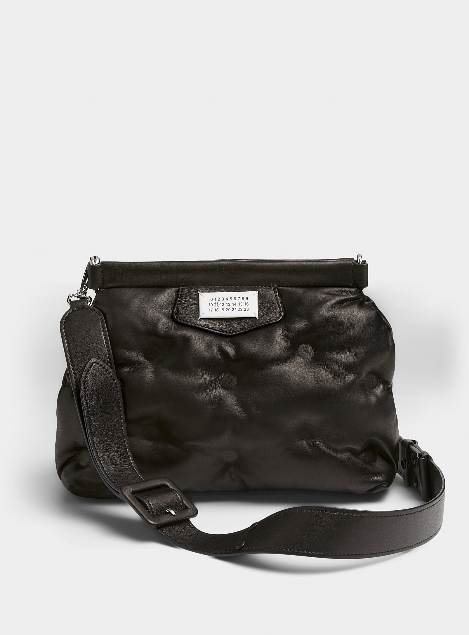 Maison Margiela Glam Slam Medium Tufted Bag In Black