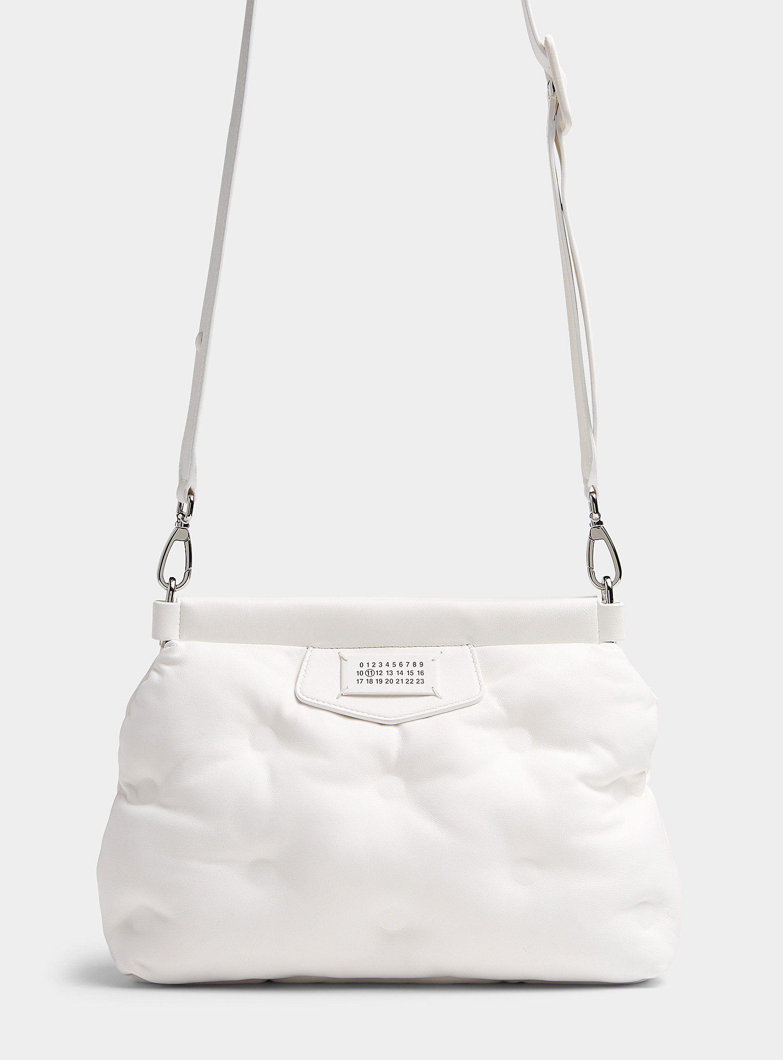 Maison Margiela Tufted Flap Bag In White
