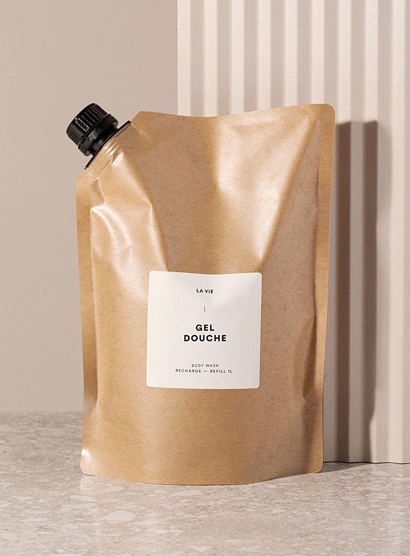 Atelier LA VIE apothicaire: La recharge de gel douche LA VIE 1 L Pamplemousse
