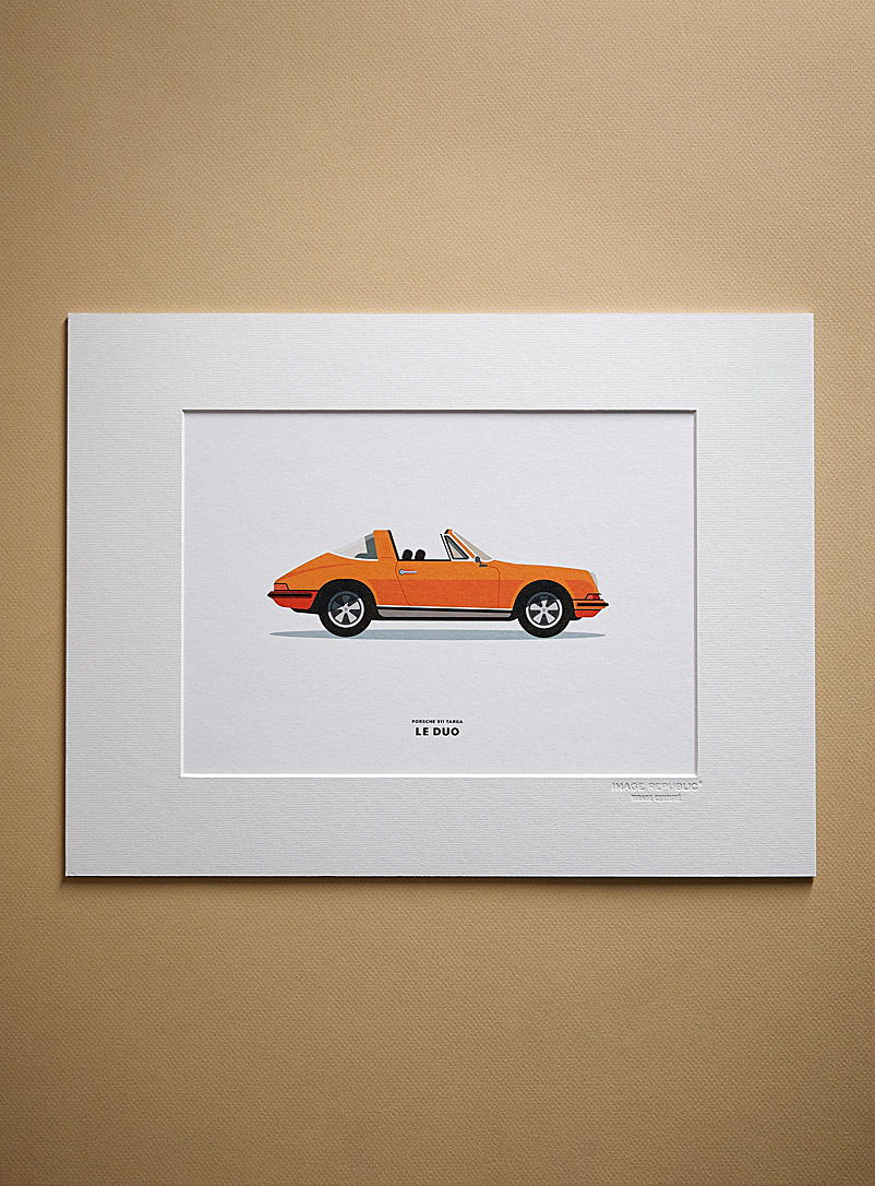 Image Republic Orange En voiture art print