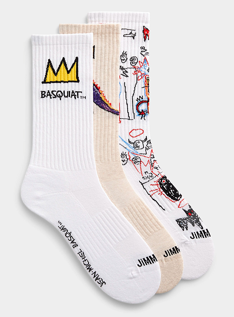 Jimmy Lion: Le coffret chaussettes Basquiat Emballage de 3 Assorti pour homme