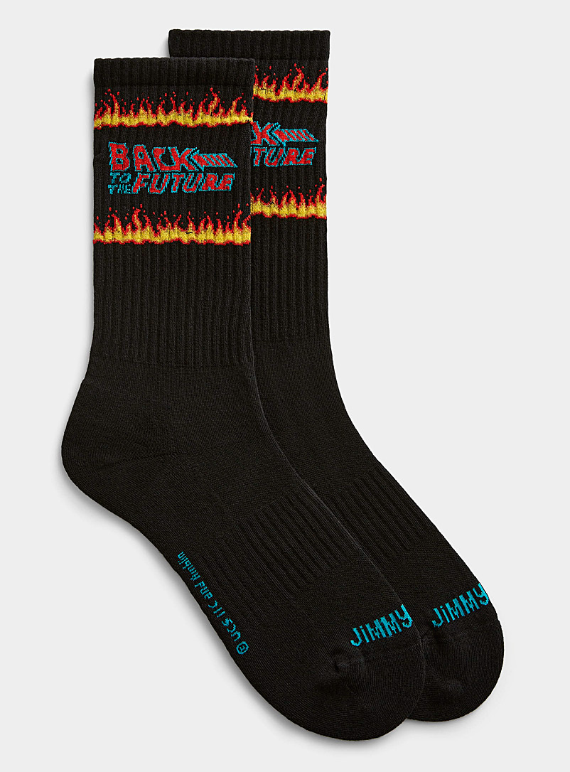Jimmy Lion Black Fire athletic socks for men