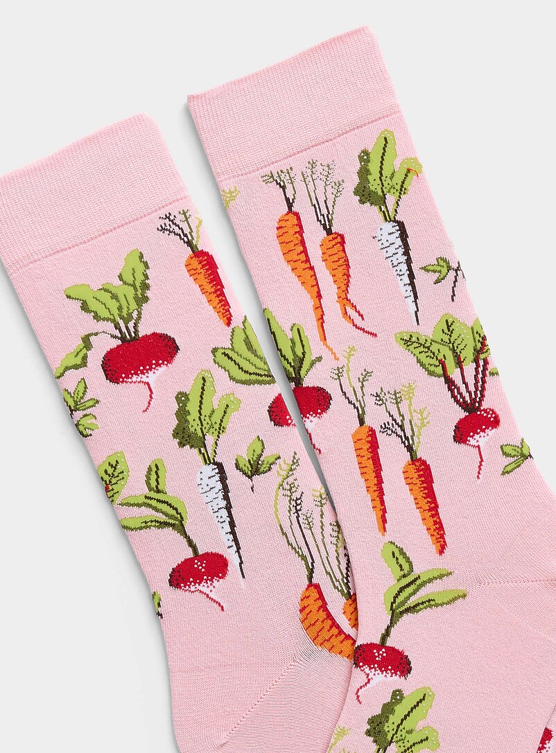 Jimmy Lion: La chaussette l&eacute;gumes racines Rose pour homme
