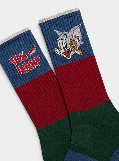 La chaussette c&ocirc;tel&eacute;e Tom et Jerry