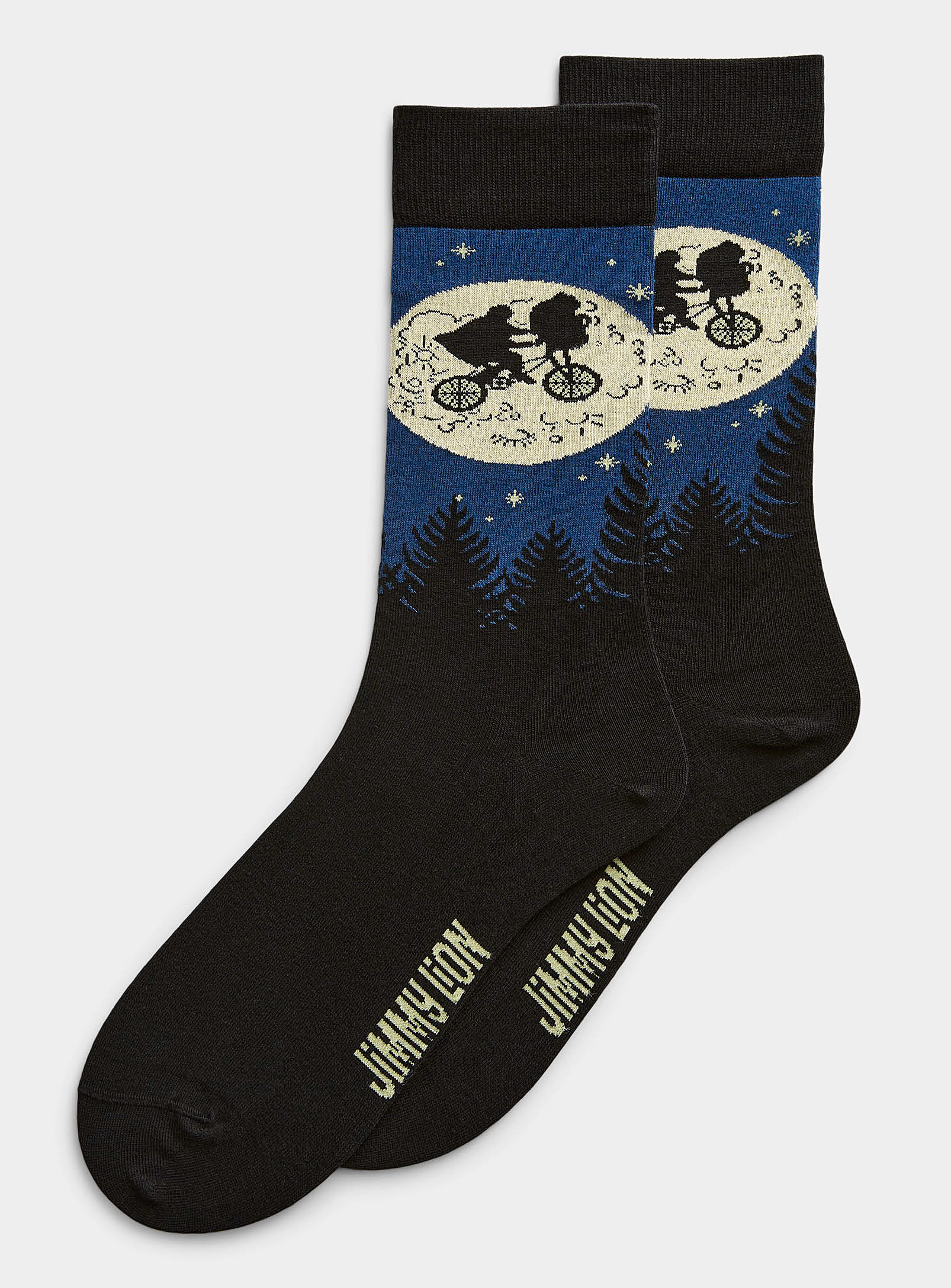 Jimmy Lion E.t. Flying Bicycle Socks In Blue