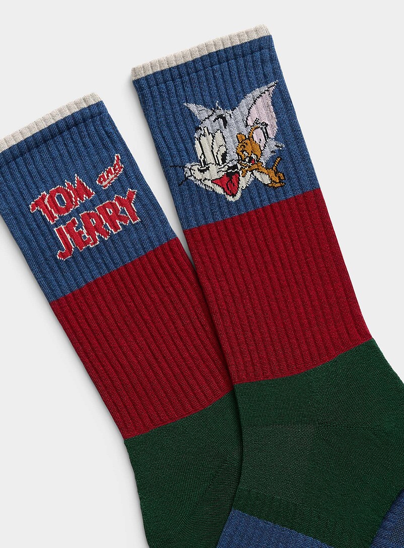 Tom and Jerry ribbed socks product image (primary)