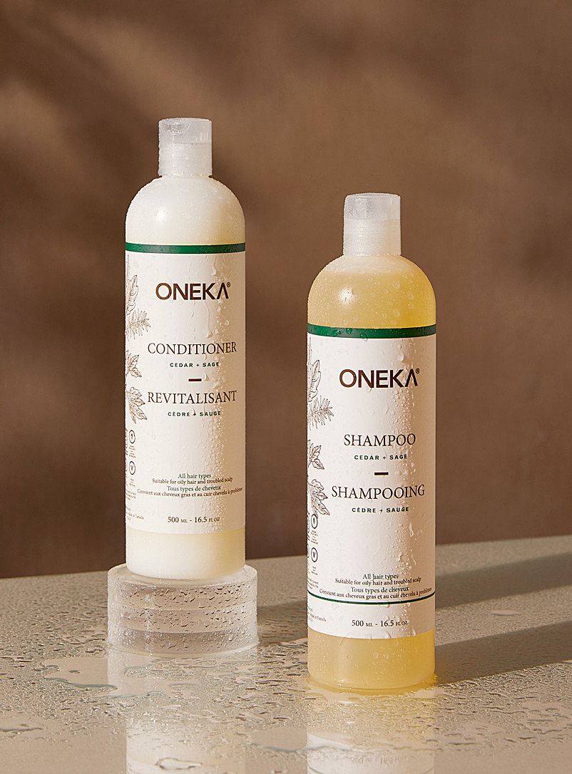 Oneka: Le duo shampoing et revitalisant Cèdre et sauge