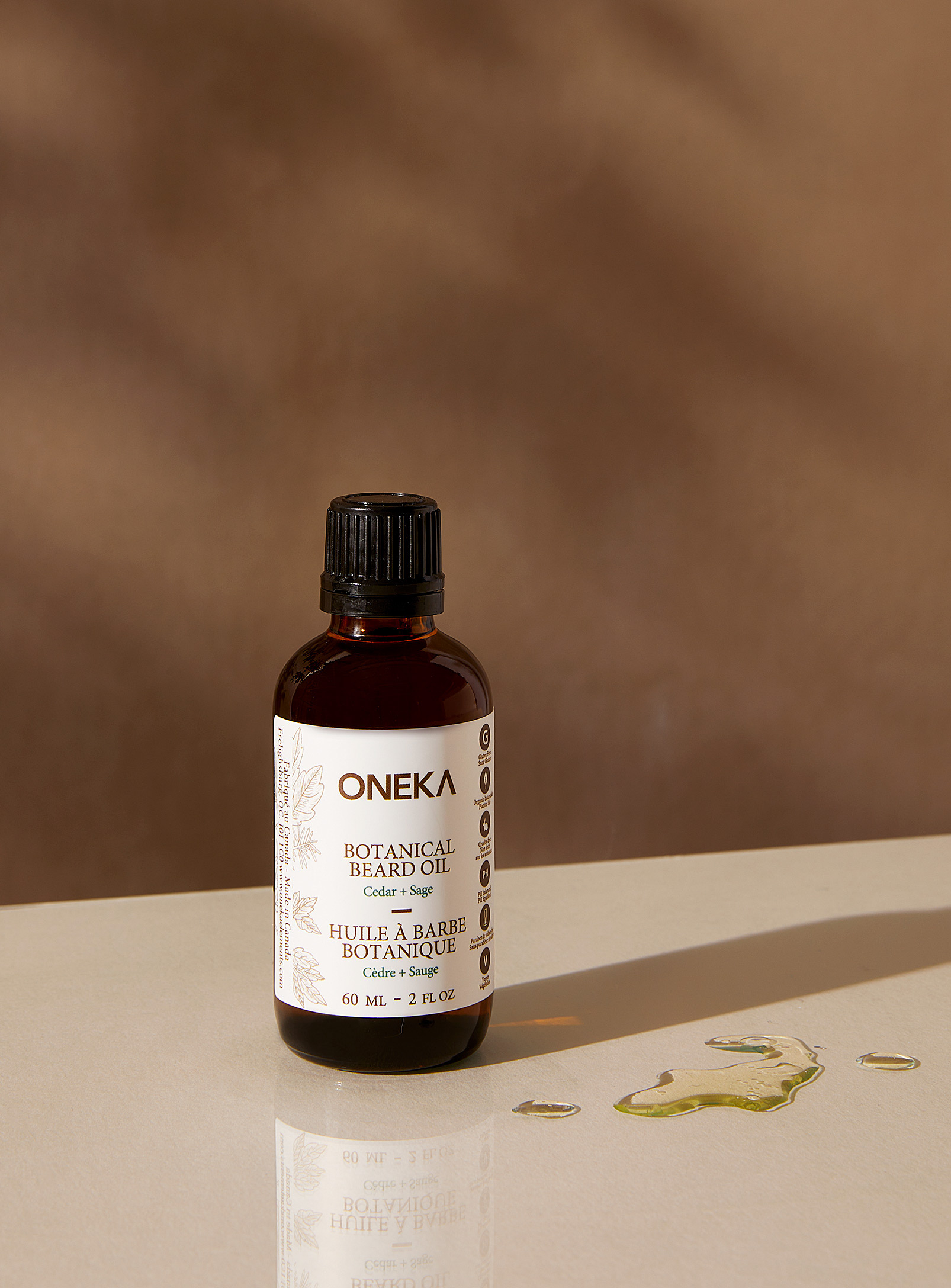 Oneka - L'huile à barbe cèdre et sauge