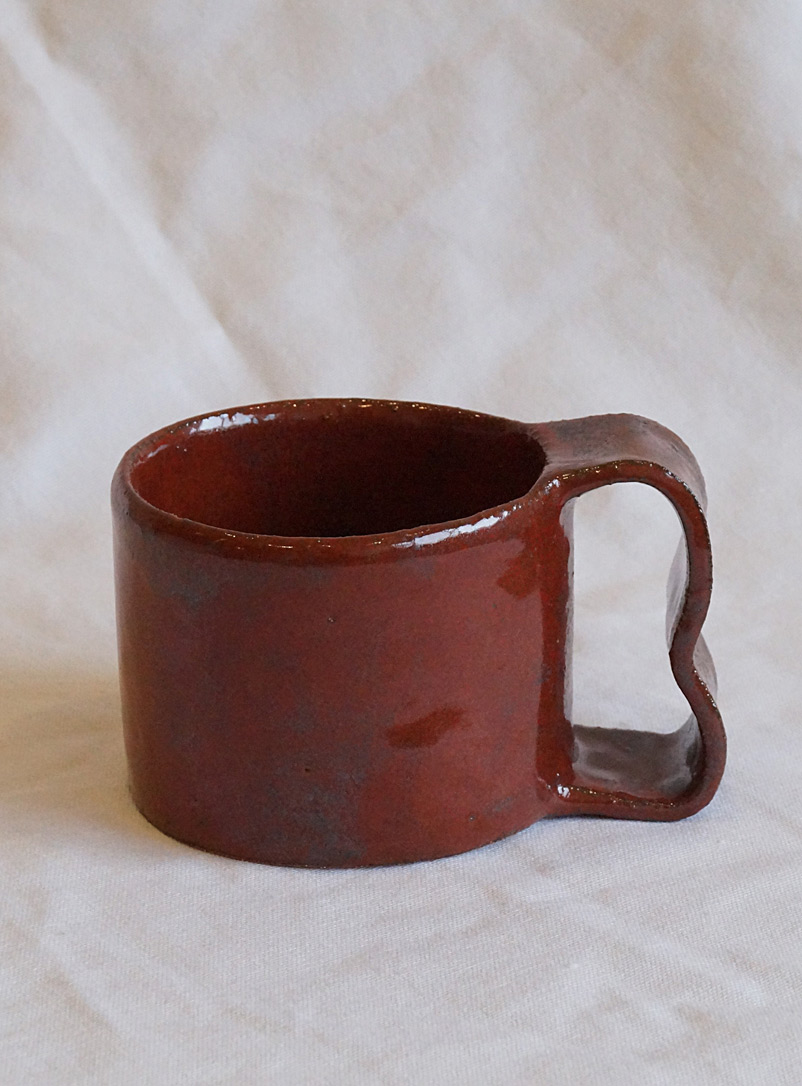 Ndeko Studio Copper Lipé wavy handle mug