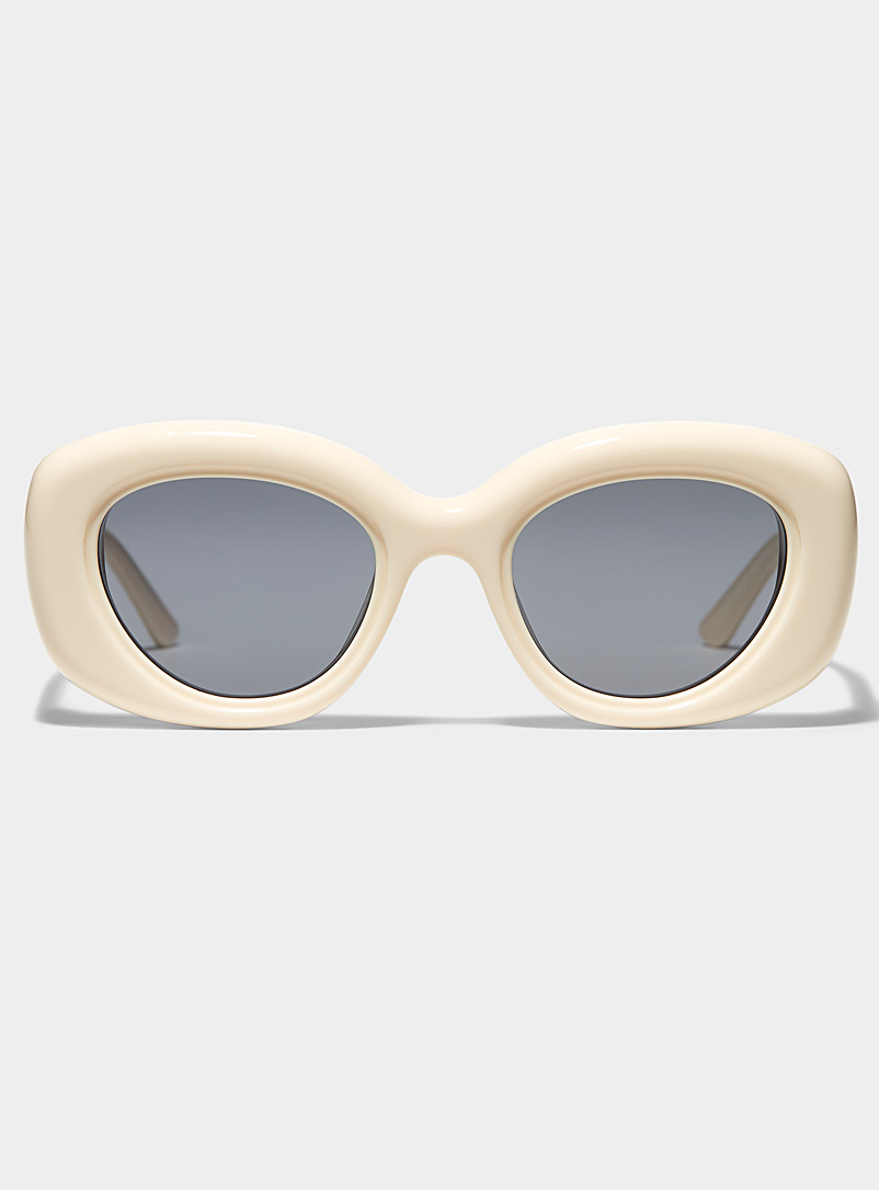 Bonnie Clyde Ivory White Portal sunglasses for women