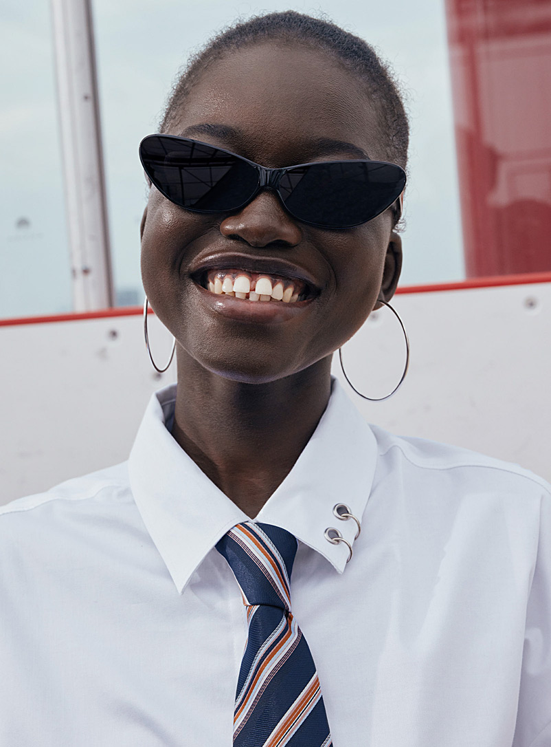 Bonnie Clyde: Les lunettes de soleil oeil de chat Hiro Noir pour femme